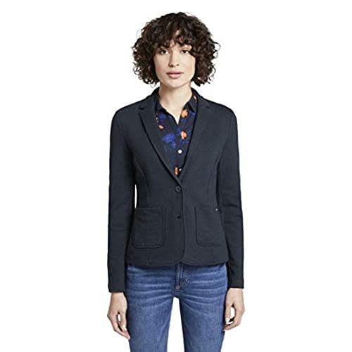 TOM TAILOR Damski blezer strukturalny 1017124, 10668 - Sky Captain Blue