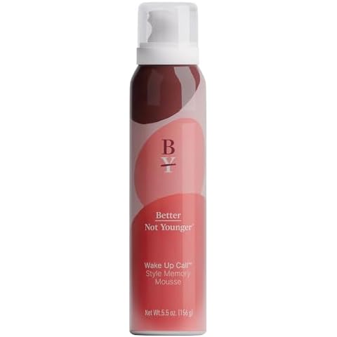Better Not Younger Wake Up Call Style Memory Mousse Biotin-Infused, 48H Hold, Volumizing & Texturizing, Lightweight Formula for Thin Hair, Vegan, Sulfate & Paraben-Free, 5.5 oz. Cover