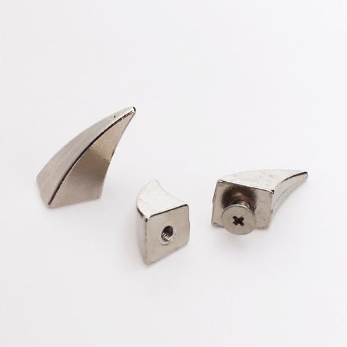 50Pcs Dragon Claw Spikes Studs Metal Screw-Back for DIY Leather Craft Jewelry Making Accessories, Punk Goth Biker Fashion Studs