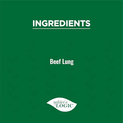 Image of NATURE'S LOGIC Beef Lung Dog & Cat Treats - Natural - USDA Beef, 1 lb