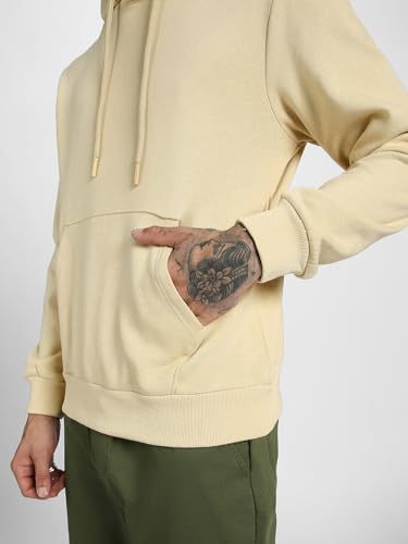 Image of Veirdo 280 GSM Cotton Fleece | Hooded Neck Full Sleeve | Regular Fit Sweatshirt | Solid Hoodie for Men | Sizes: S to 3XL