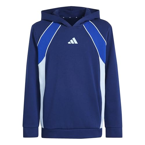 adidas mixte enfant color block hoodie bleu marine 13-14 ans sweat sport