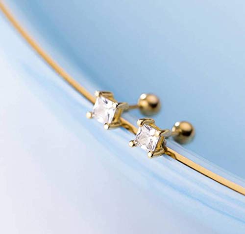 Paire féminine de boucles d'oreilles diamant S925 le cadeau idéal pour elle - 2