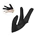 NOLITOY Heat Resistant Three Finger Cover Hairdressing Finger Glove Insulated Manicure Gloves for Styling Hair Men