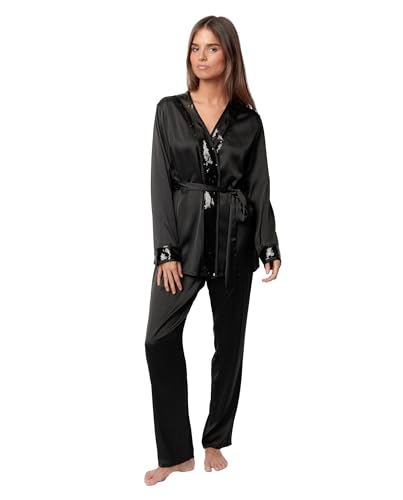 Pyjama en satin ADMAS Luxury idée cadeau haut de gamme pour femme