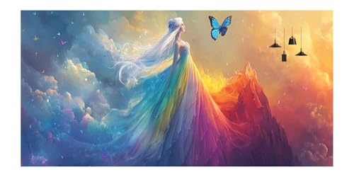 Diamond Painting XXL 80x160cm motif papillon abstrait pour adulte - 2