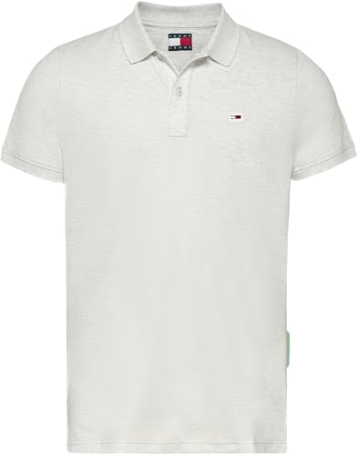 Tommy Jeans TJM Slim Placket Polo EXT S/S Polo Men's, Grey (Grey Htr), XXL – Ansicht 7