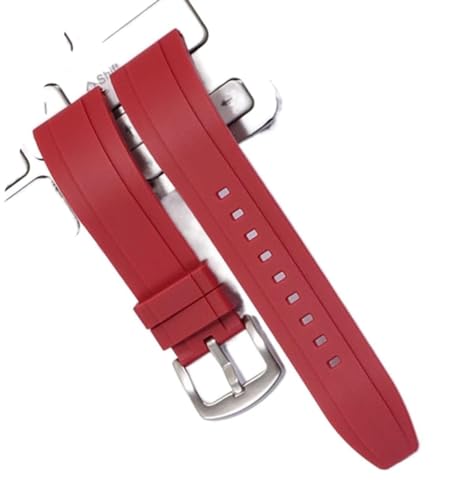 Bracelet montre caoutchouc fluoré universel avec boucle en acier inoxydable