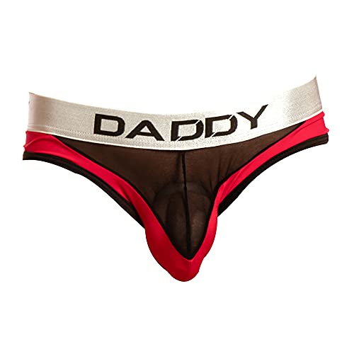 Sexy Mens Smooth Daddy Bikini Micro Pouch Mesh Underpants Low Waist Underwear