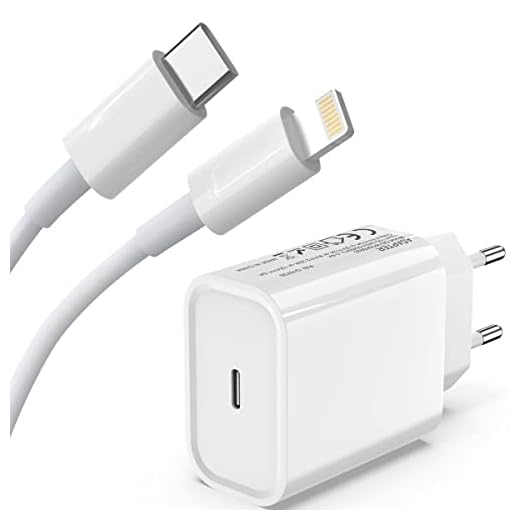 20W Chargeur Rapide IPhone avec 1.5M Câble Compatible IPhone 13/12/12 Mini/12Pro/11/11 Pro Max/SE 2020/XS Max/XR/X, IPad AirPod, Chargeur Rapide USB C PD 3.0