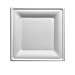 Conscious Products [125 COUNT] 8-Inch Square Disposable Compostable Plates, made from Bagasse (biodegradable sugarcane material)