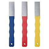 GOLD DEER 3Pcs Diamond Sharpening Hones Sets 3Grits 220# 400# 600# Color Coded Diamond Sharpening Stones Tools...