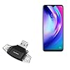 BoxWave Smart Gadget Compatible with Tecno Pouvoir 4 Pro – AllReader SD Card Reader, microSD Card Reader SD Compact USB – Jet Black