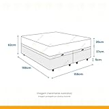 Cama Box Com Baú Queen + Colchão De Molas - Anjos - Classic Superlastic 158cm glide