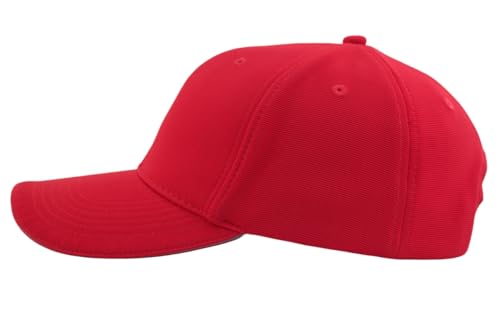 Image of TSSGBL Men's Plain Baseball Hat - OSFM & XXL Big Head Fit,Adjustable Structured Ball Cap with Reflective Sandwich Brim