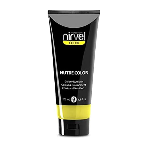 Nirvel NUTRE COLOR FLUOR Limón 200 mL Mascarilla Profesional - Coloración temporal - Nutrición y brillo