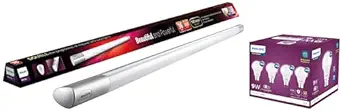 PHILIPS Mirolta Pro r16 36 Watts LED Batten - High Power High Performance Tube Light - Cool Day Light, Pack of 1 9-Watts Multipack B22 LED Cool Day White LED Bulb, Pack of 4, (Ace Saver)