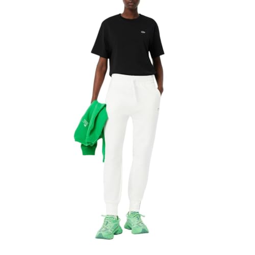 Trackpants Pantalon de survêtement Femme Lacoste Mini Piqué en coton gris