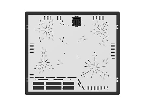 PKM Einbauherdset EHS3IX | EEK A | Glaskeramik Kochfeld 59 cm | 65 Liter| Edelstahlblende | 3 Backofenfunktionen | Gehäusekühlung