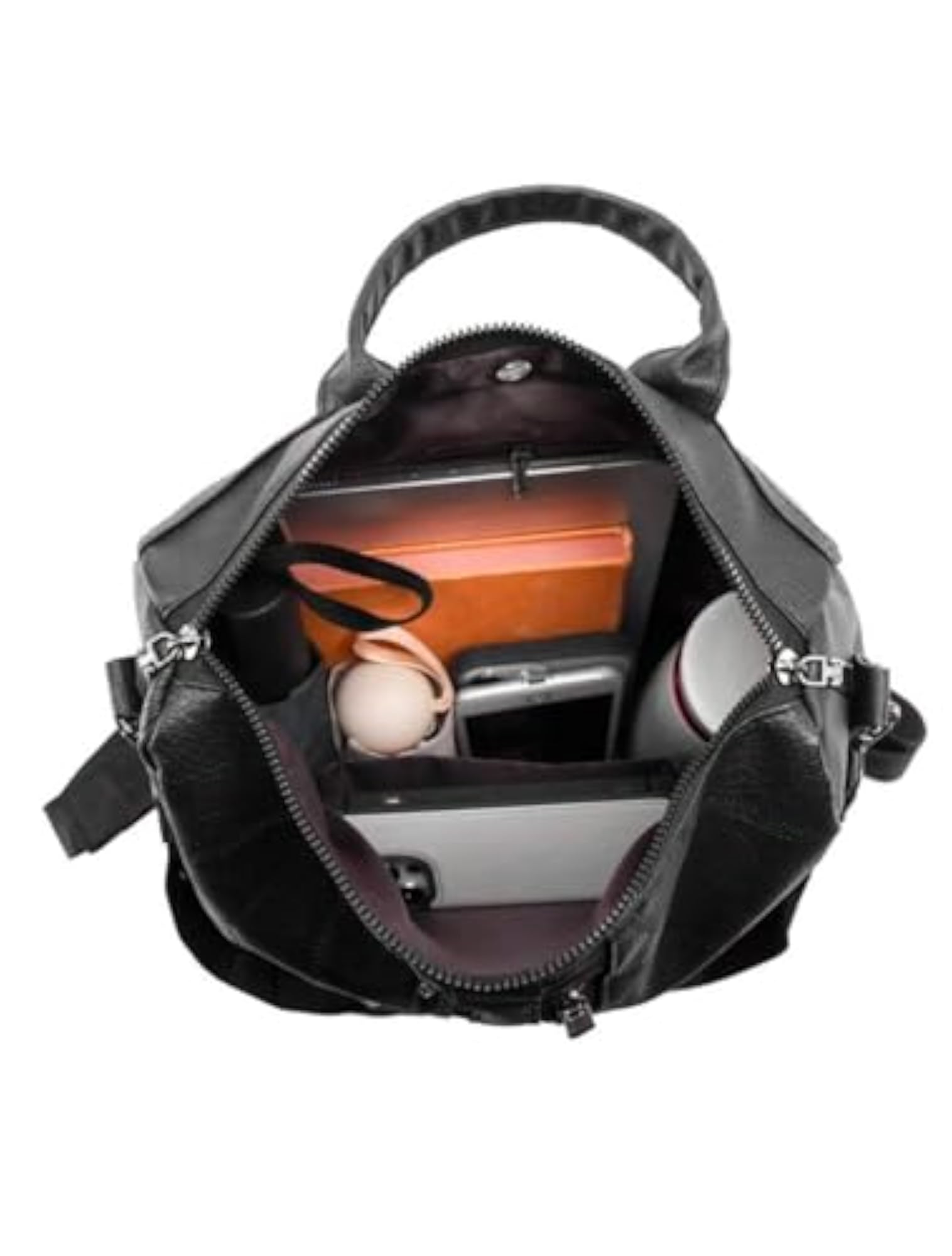 Casual Waterproof Backpack with Shoulder Strap, Black