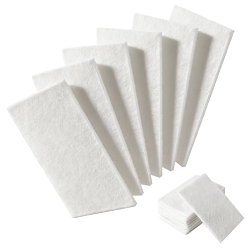 12PCS White Non Woven Pads & Non Scratch Scrubbing Pads 4x6 Inch Light Duty Scouring Pad & Abrasive Surface Scrubber Multi Scouring Sponge for Polishing Cleaning Pads Non Abrasive