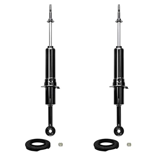 Image of Detroit Axle - Front 4pc Shocks Absorbers Kit for 2007-2014 Toyota FJ Cruiser, 2003-2022 4Runner, 2 Sway Bar Links 2 Shocks Absorbers 2008 2009 2010 2011 2012 2013 Replacement
