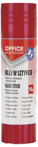 OFFICER PRODUCTS PRODUCTS Original Klebestift 10 g Weiss/Kinderfreundlicher Kleber für Kunst und Bastelarbeiten/PVA/ohne Lösungsmittel Wasserlöslich/für Schule Bürobedarf, 10g