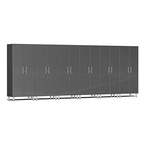 Ulti-MATE UG22660G 6-Piece Tall Garage Cabinet Kit in Graphite Grey Metallic