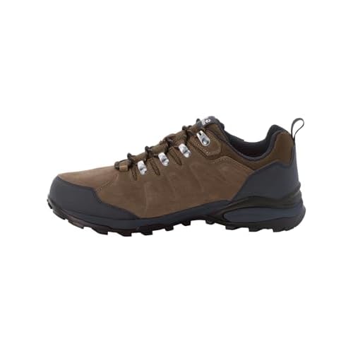 Jack Wolfskin Herren Refugio Texapore Low M Walking-Schuhe, brown / phantom, 43 EU