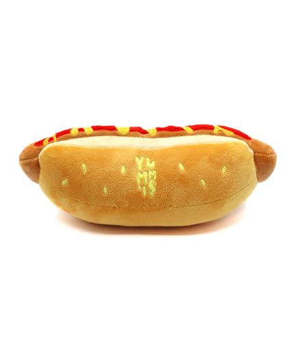 Joytoy - Yummis Wursty der Hot Dog Plüsch 29x9x11 cm, Rot, Gelb, Beige