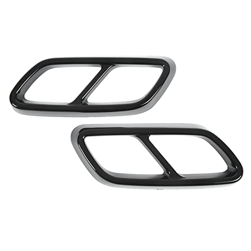 Embellecedor de la Cubierta del Tubo de Escape del Silenciador de Escape Trasero paraClase C W206 2021 en Adelante (Negro brillante)