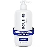 Routine Wellness Anti-Thinning Shampoo for Thinning Hair - Biotin DHT Blocker Women & Men - Color Safe Shampoo for Hair Loss & Healthy Growth - Unscented - 14oz