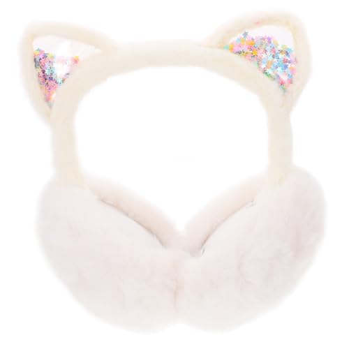 KESYOO Plush Cat Ear Earmuffs for Warm Ear Covers Soft Cute Design Winter Ear Protectors for Outdoor Activities Cold Weather