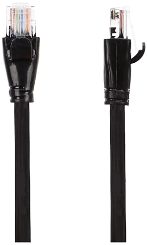 Image of amazon basics RJ45 Cat-6 Ethernet Patch Internet Cable For Personal Computer - 50 Feet (Black)