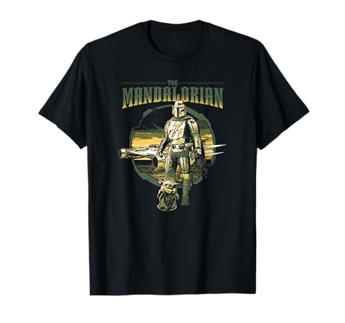 T-shirt Mandalorian Star Wars en maille douce graphisme premium ouest