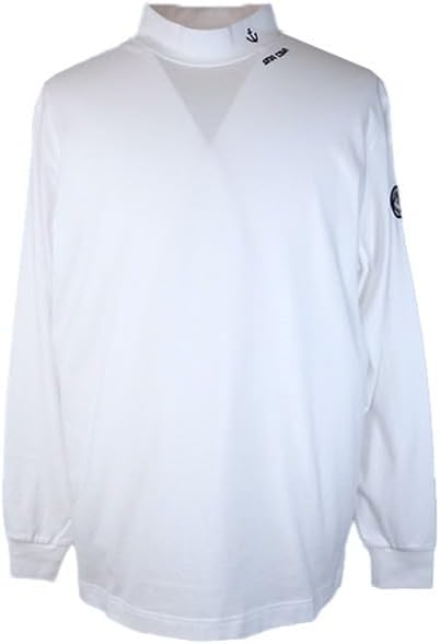 シナコバ LLサイズ／長袖ハイネックシャツ メンズ イカリ＆ロゴ刺繍 日本製 ゴルフ SINA COVA定番 sh10000050-