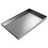 24″ x 15″ x 1.5″ Stainless Steel Ice Maker Pan Catcher – Water Damage Prevention – No Leak Welded Water Tight (Stainless Steel)