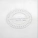 360 Degree Protractor, Plastic Protractor Math Protractors Clear Protractor Ruler Drafting Tools Circle Protractor for Geometry