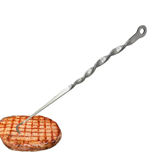 Fleischwinkelhaken - Grillfleischhaken | BQ Fleischhaken Mit Spitzem Schwanz, Zuverlässigkeit Grillturner BBQ Food Flipper Hook, Kochgrill -Turners Haken Für Grillküche Grillküche