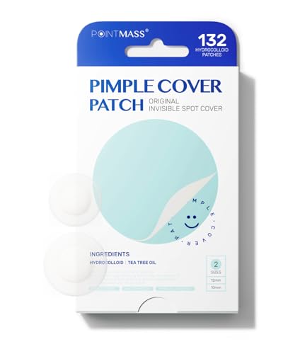 POINTMASS Pimple Patches for Face Acne: Invisible 0.1mm Ultra-Thi...