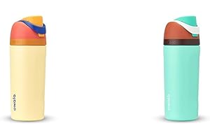 owala FreeSip 16 oz Water Bottle for Kids with Straw and Push-Button Lid