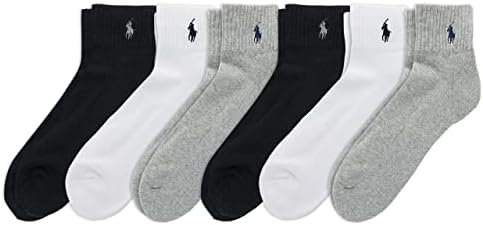 Polo Ralph Lauren 6-Pack P67 Logo Quarter Socks