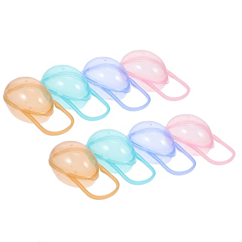 Toyvian 8pcs Portable Pacifier Cases Multi Functional Storage Box for Pacifiers Lightweight and Durable Holder for Parents and Convenient Organizer Mixed Colors