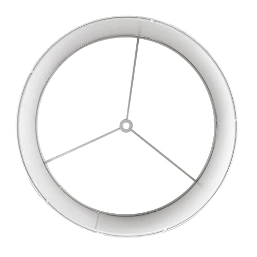 2-Pack Natural Linen Lamp Shades, 11.6 X 12.6 X 9.8 Inch Fabric Drum Lampshades Hand Crafted Medium Lampshade Covers Required Assembly For Table Lamp, Bedside Lamp, Floor Lamp, Spider Fitter, Flaxen #TOP2