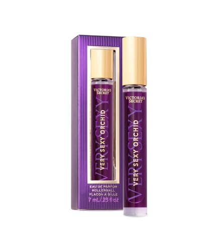 Victoria's Secret Very Sexy Orchid Eau de Parfum Rollerball, Notes of Blackcurrant, Orris Woods &amp; Sheer Patchouli, Travel Size Mini Perfumes for Women (0.23 oz)