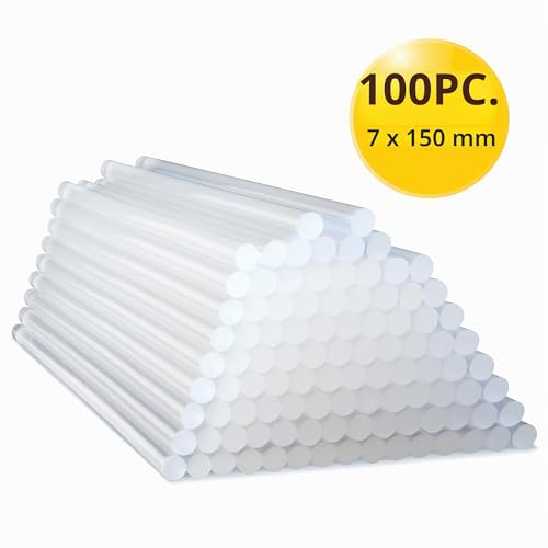 Miniatura 2 de Tacwise 1562 Barras De Pegamento Termofusible Extra Largas, 7 Mm X 150 Mm, Paquete De 100, Transparentes