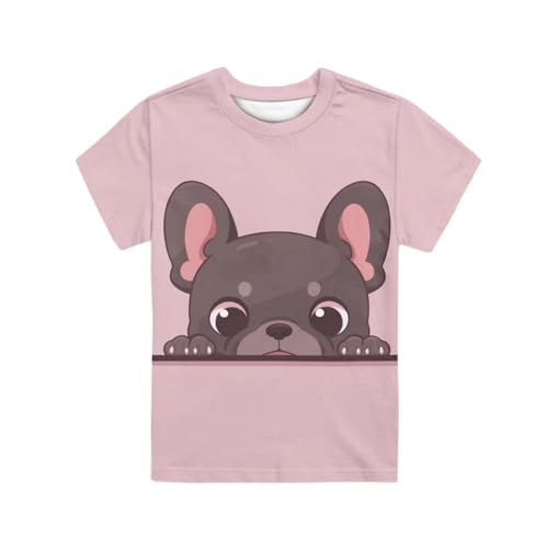 Image of WELLFLYHOM Kids Tshirts Girls Boys Short Sleeve Crewneck Tees Shirts Casual Sport Pullover Tops Size 3-16 Years