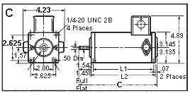 DC Gearmotor, 144 RPM, 90V, TEFC