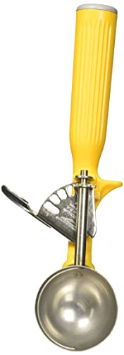 Vollrath 1-5/8 Oz Stainless Steel Disher - Size 20,Yellow #TOP2