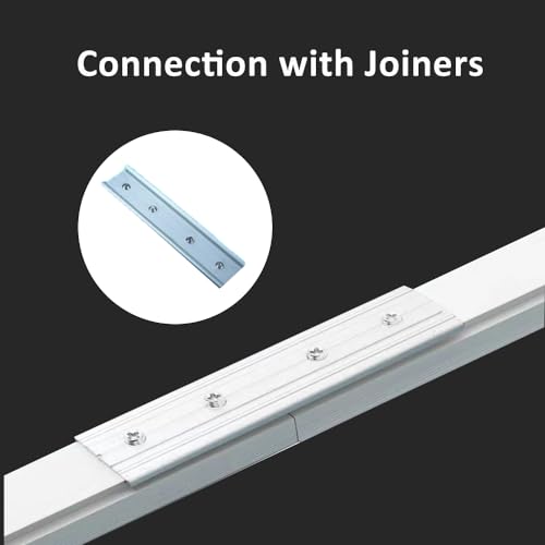 Ceiling Curtain Track with Hooks, Room Divider Ceiling Track for Curtains, Aluminum Shower Curtain Rod for Sliding Curtain Rail with Roller Hooks for 3ft - 6ft by ZSLHXFZHJ - Image 4